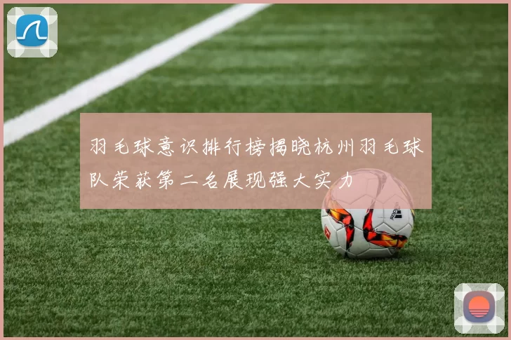 羽毛球意识排行榜揭晓杭州羽毛球队荣获第二名展现强大实力