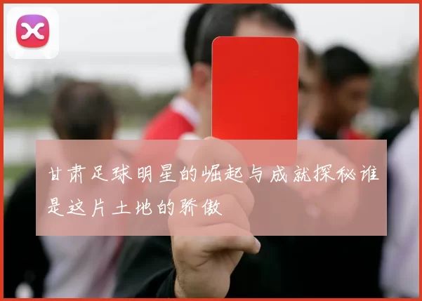 甘肃足球明星的崛起与成就探秘谁是这片土地的骄傲